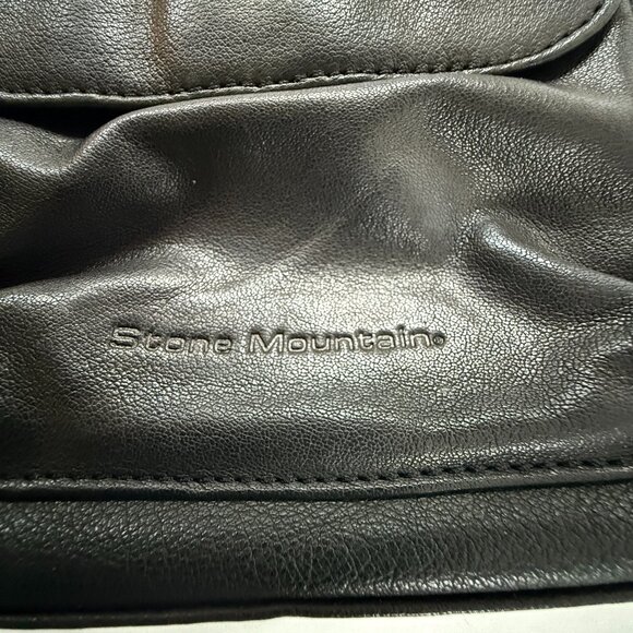 Stone Mountain Leather Handbag Crossbody Bag Dark Brown - Picture 2 of 6